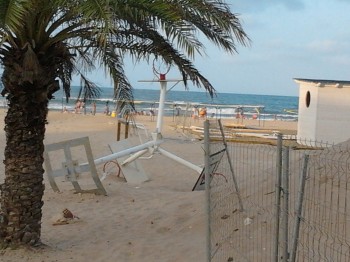 Platja de Gandia al mes de juliol Platja de Gandia al mes de juliol