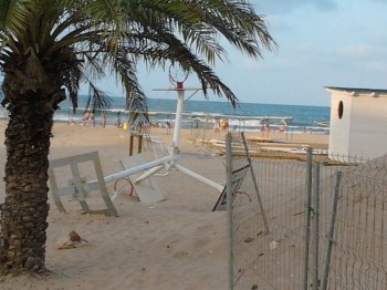 Playa de Gandia en el mes de julio