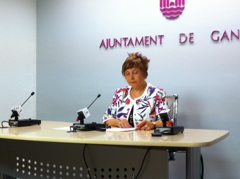 Liduvina Gil durante la rueda de prensa Liduvina Gil durante la rueda de prensa