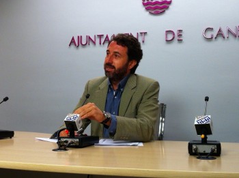Vicent Mascarell durante la rueda de prensa Vicent Mascarell durante la rueda de prensa