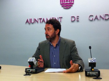 Vicent Mascarell durante la rueda de prensa Vicent Mascarell durante la rueda de prensa