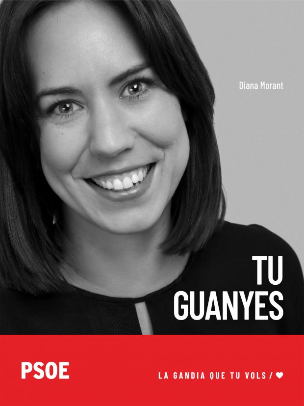 Cartel 26M Diana Morant PSPV-PSOE Gandia